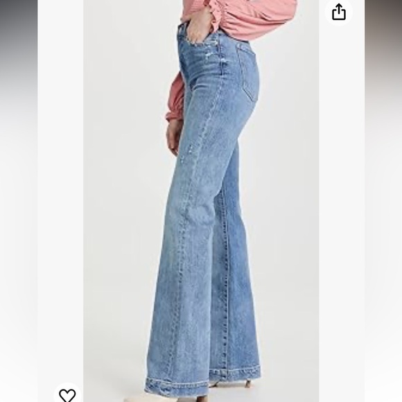 NWT 7 For All Mankind Women's Dojo Wide Leg Jeans In Blue Size 29 - Picture 15 of 16